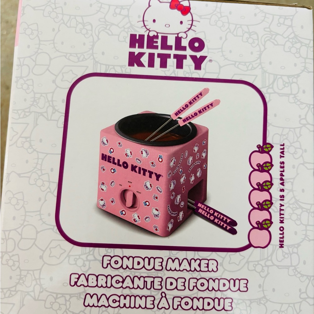 Hello Kitty Pink and White Fondue Set